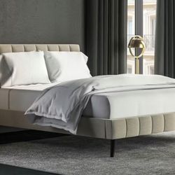 Saatva  Valencia Queen Bed (100% Linen) In Box