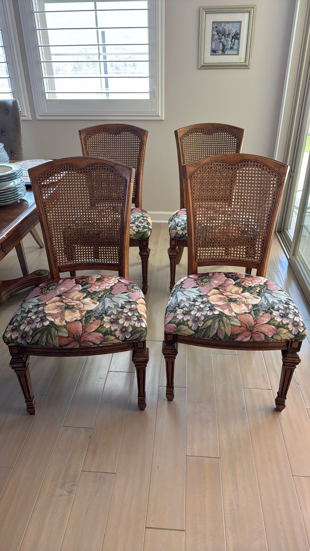 Cane Back Chairs - 4