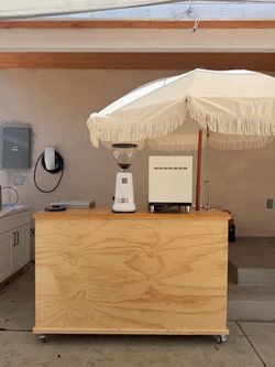 Full collapsible, coffee cart or bar set up