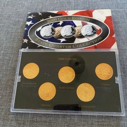 Uncirculated 2000 State Quarter Collection- Gold Edition