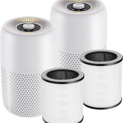 (2 Pack P60 Air Purifier + 2 Pack P60 HEPA Air Filter Combo Purchase),TPLMB Air Purifiers for Bedroom,H13 HEPA Filters,Aromatherapy for Better Sleep,