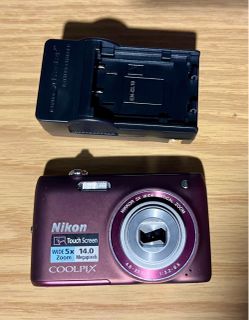 Nikon Coolpix Digital Camera with Battery Charger