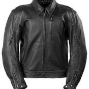 Power Trip Motorcycle Biker Rider Leather Jacket Size Small