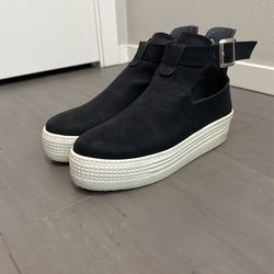 Caligula Women Black Platform Sandal (Size 9/9.5)