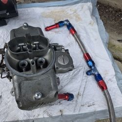 Big Block Carburetor , Holley Demon 750 CFM with custom gas line