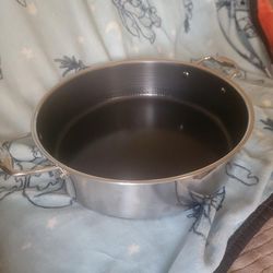 HexClad Hybrid Stainless Steel Non-Stick Stockpot with Lid Two piece Set