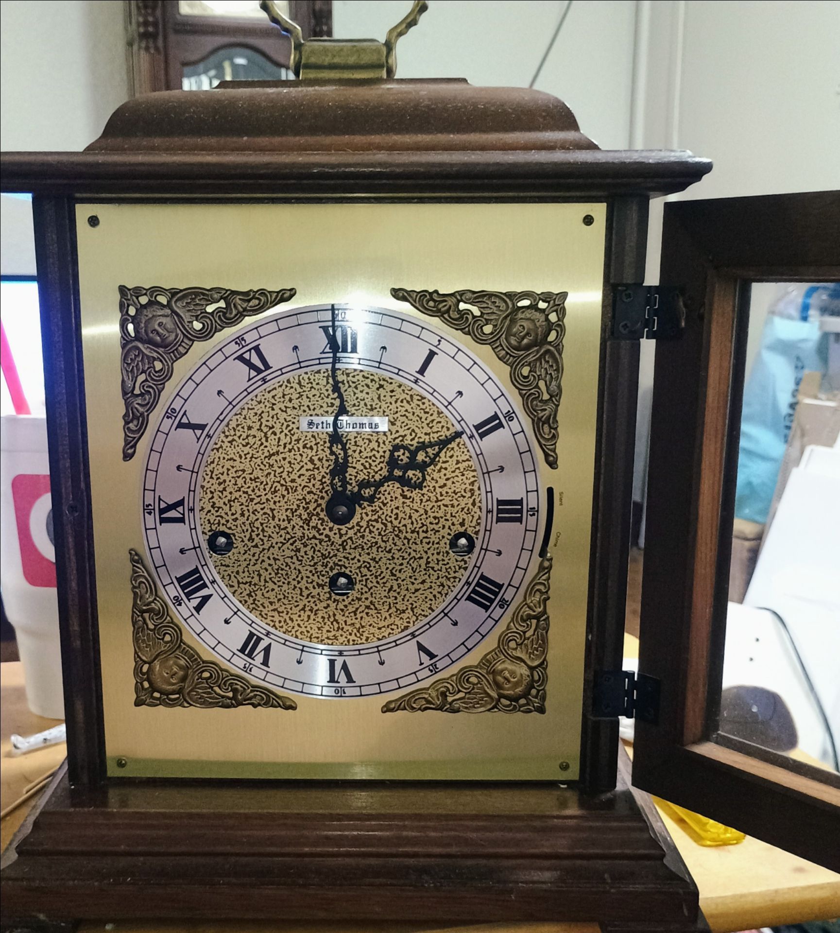 Seth Thomas Mantel Clock Made In Germany $75