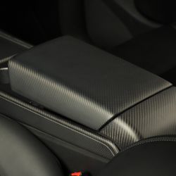 Tesla Model 3/Y Carbon Fiber Armrest Overlay