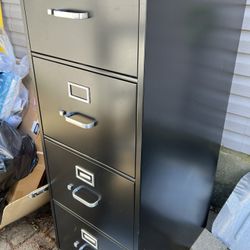 4 Drawer Black metal File Cabinet 