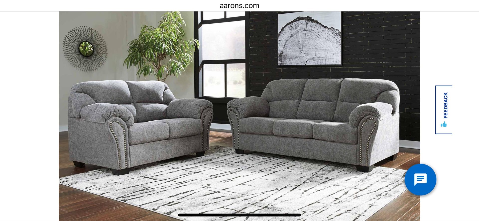 Gray Sofa and Loveseat Set. Brand new (Less than a month old) Tags still on