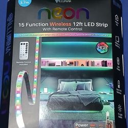Neon 12ft Wireless LED strip With Remote Control