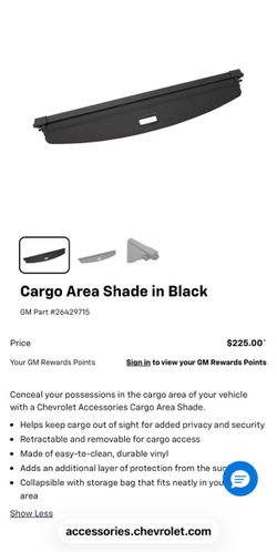 Chevy cargo cover -NIB