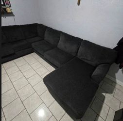 Sectional sofa,  dark gray, very clean, no pets, no smoking
