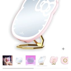 Hello Kitty Led Pocket Mirror With Ring Stand* Firm On Price*