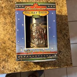 2002 Budweiser Holiday Stein