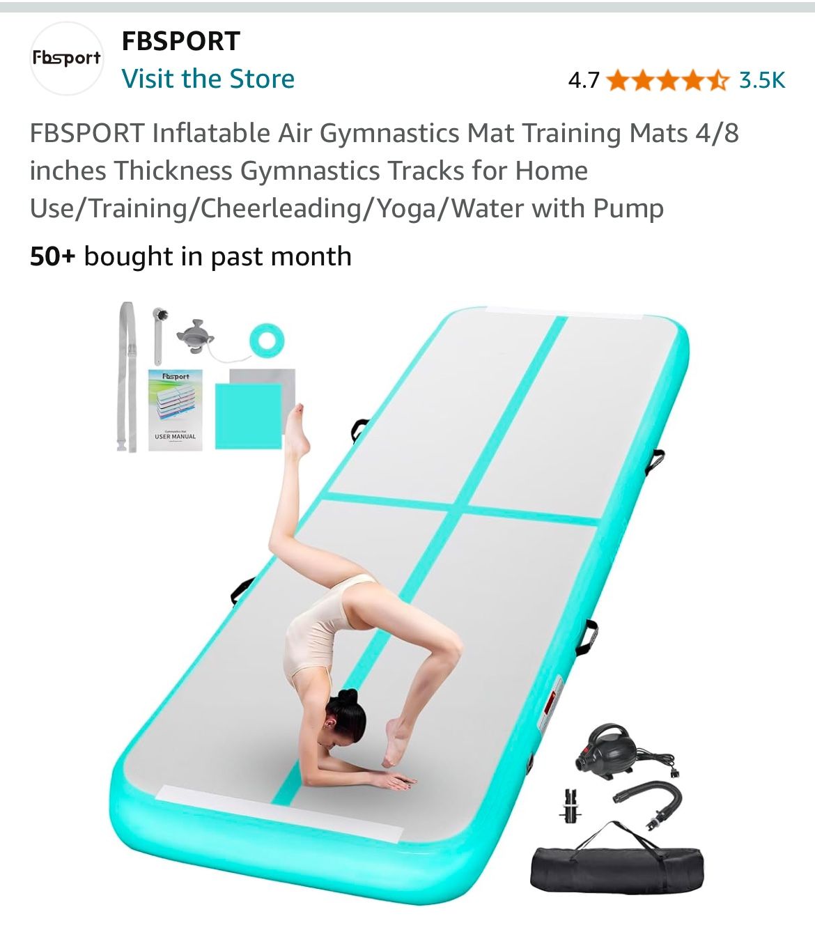 Inflatable Air Training Mats - Gymnastics, Tumbling, Cheerleading for ...