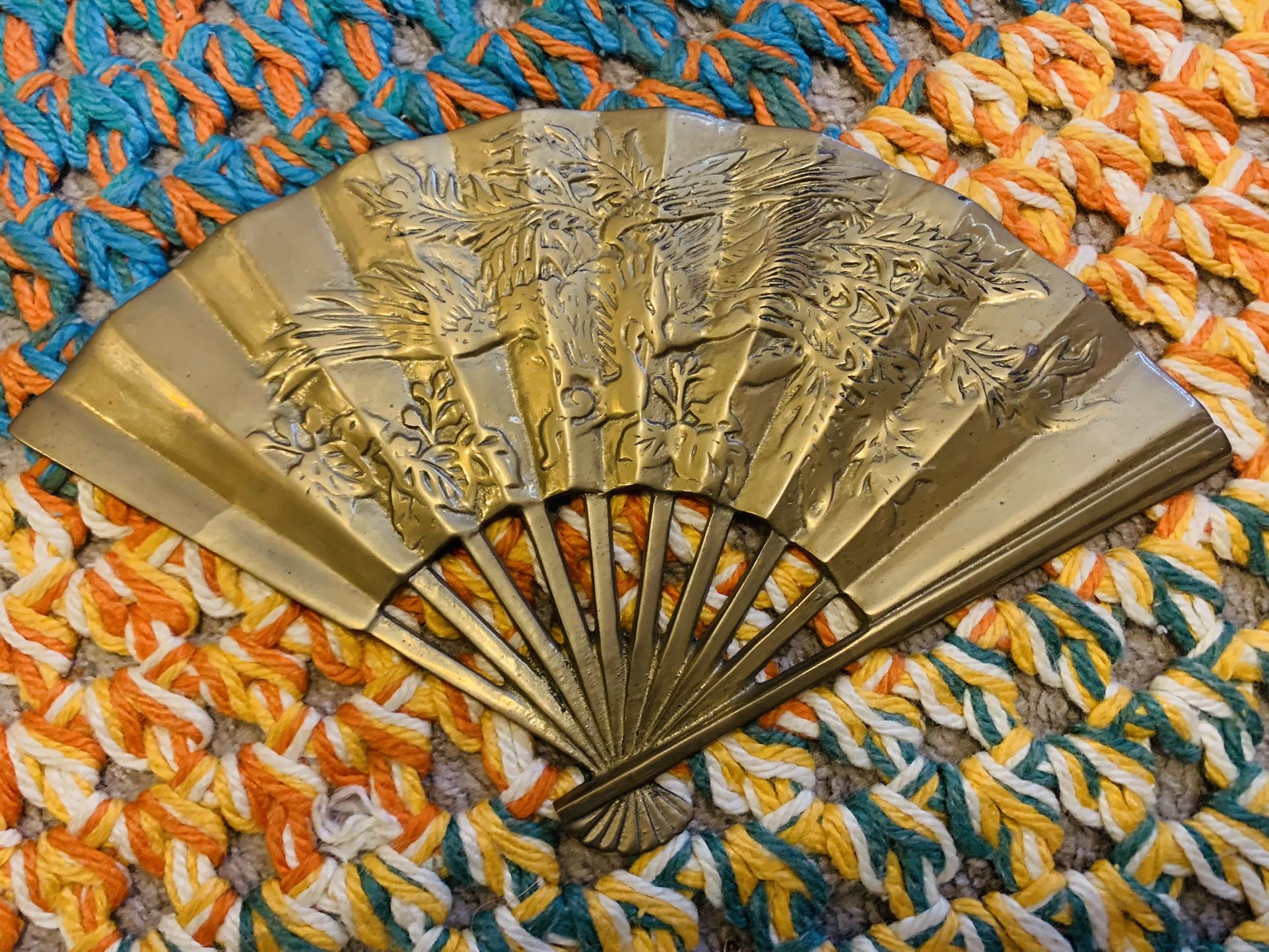 Vintage Brass Fan 