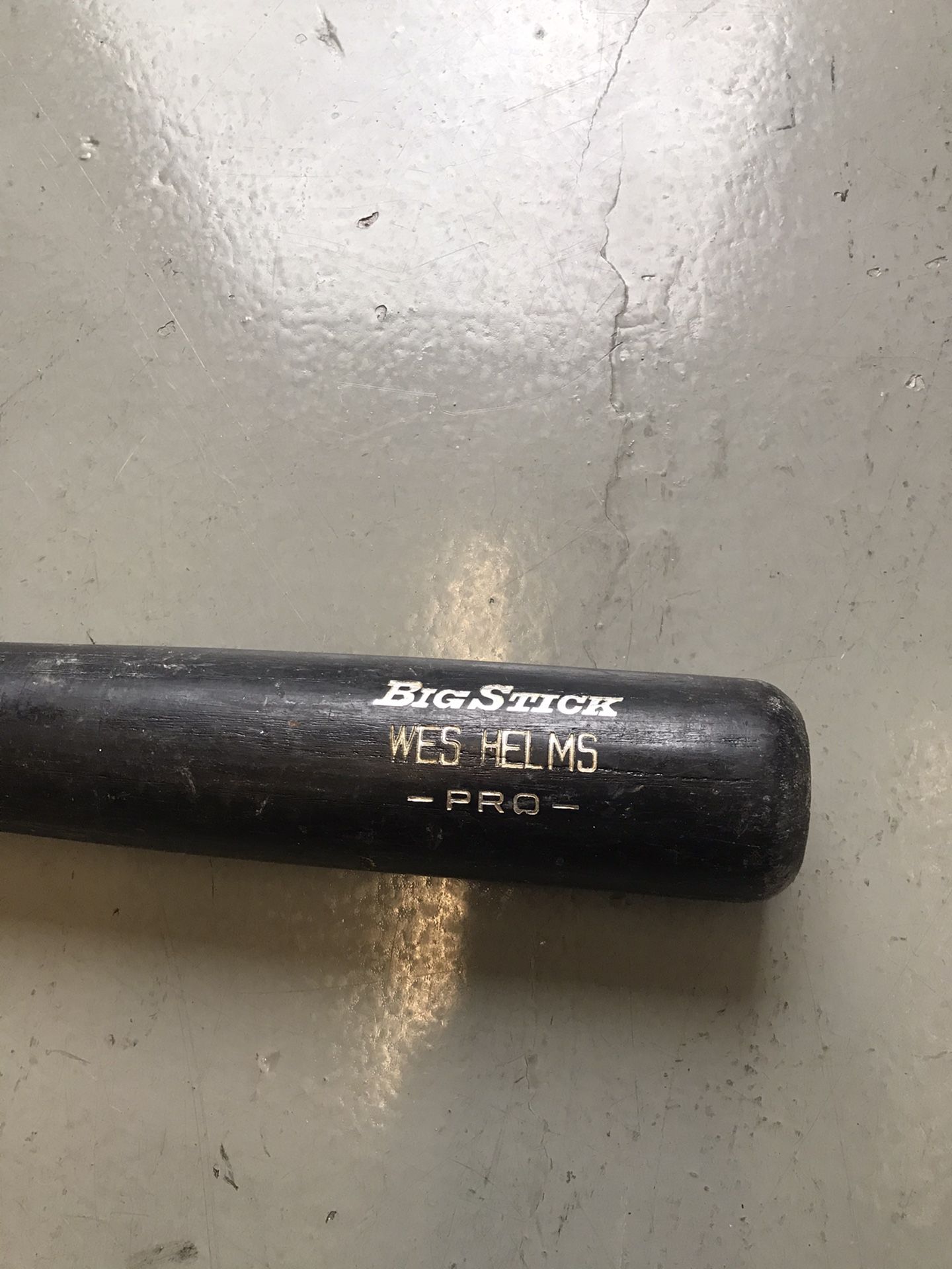 Wooden bat used by former Marlins Wes Helms