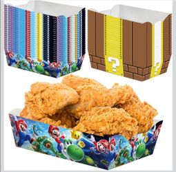 Super Mario Bros Small Paper Snack Trays