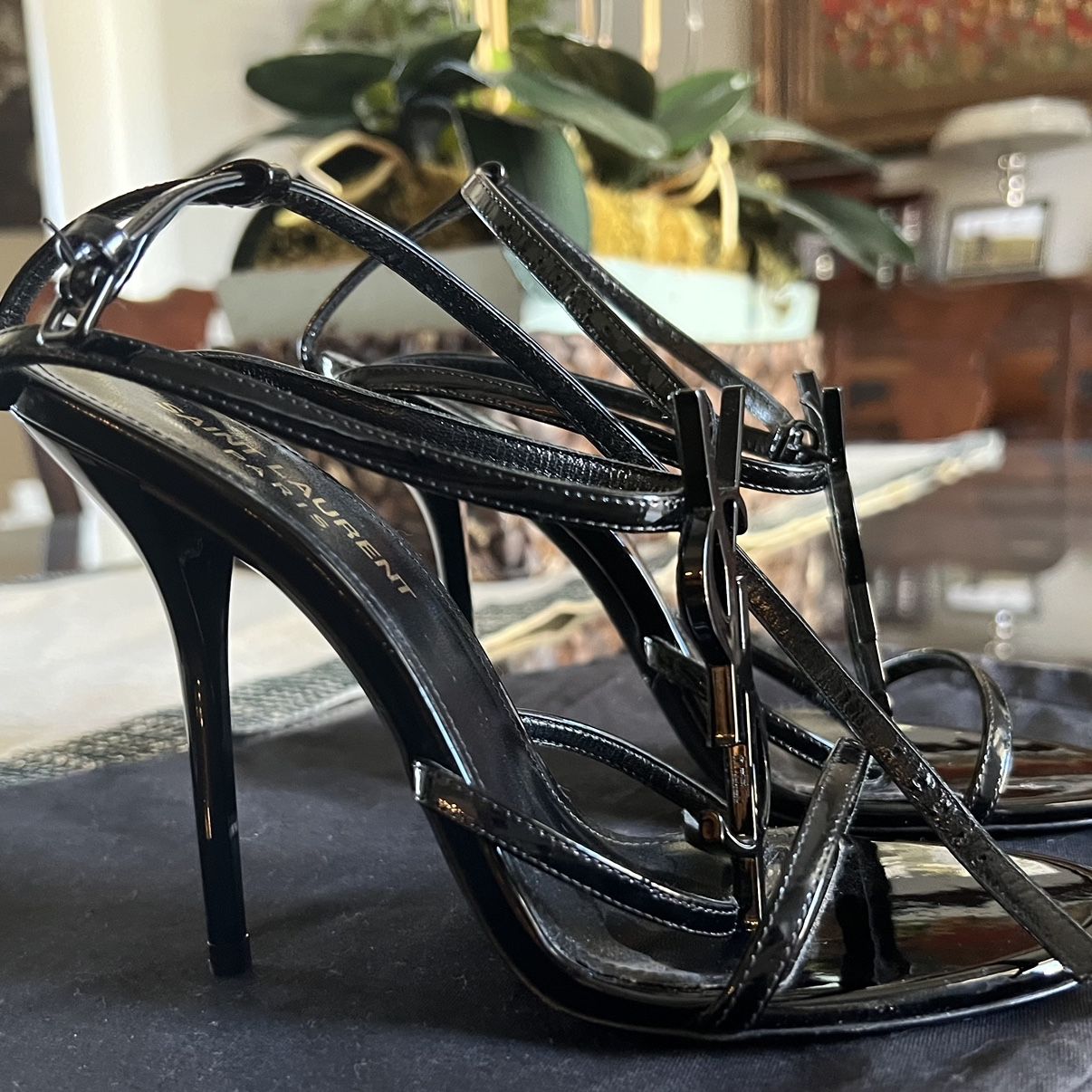 Saint Laurent Strappy Heels Size 35 1/2 