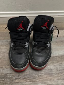 Air Jordan 4 Bred Black Red Sneakers