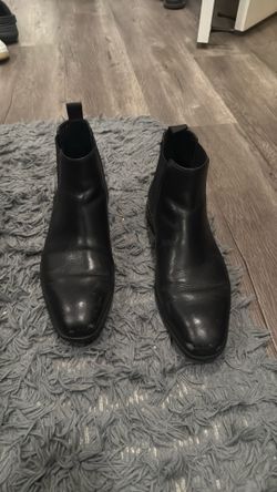 Leather dress shoes