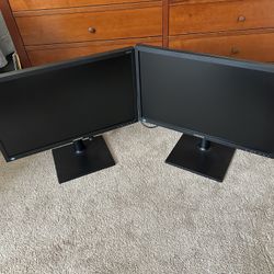 2x Samsung Monitors - 24 Inch - S24E650
