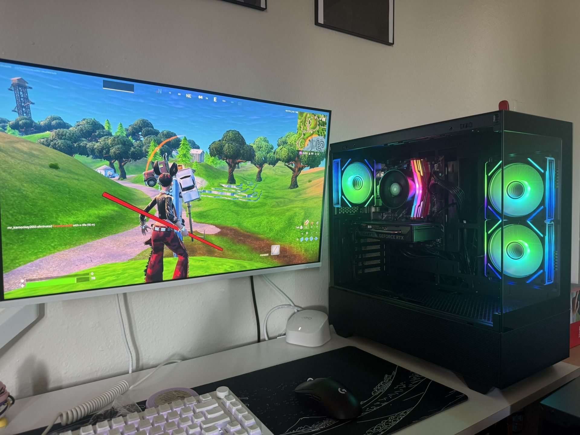 Black Gaming Pc Computer Desktop RTX 5050
