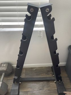 Dumbbell rack holds 12