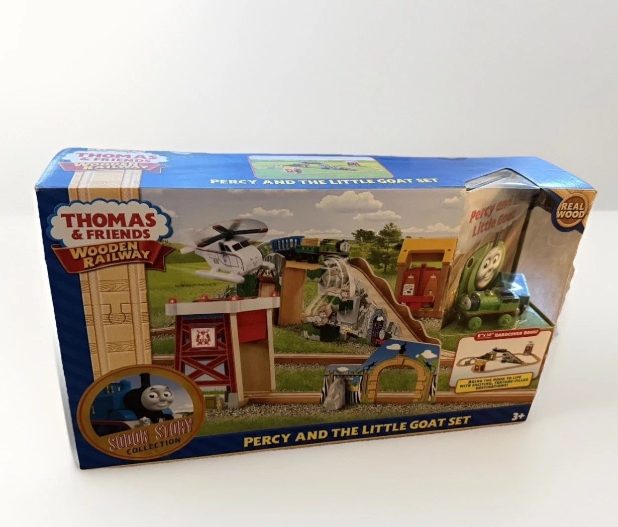 THOMAS & FRIENDS WOODEN RAILWAY 2013 PERCY AND THE LITTLE GOAT SET SEALED in BOX
