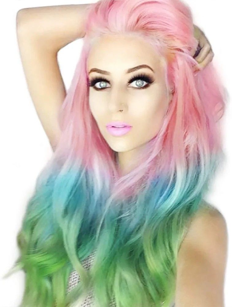 Rainbow Full Wig