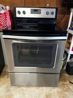 Whirlpool glass top range