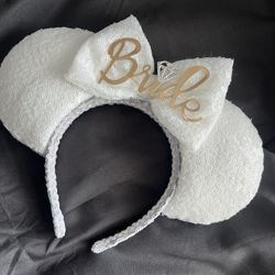 Bride Minnie Headband Ears