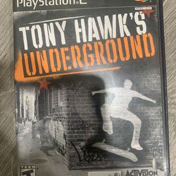Tony Hawk Underground For PS2 (complete In Box)