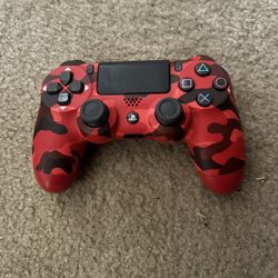 Red Camo PS4 Controller 