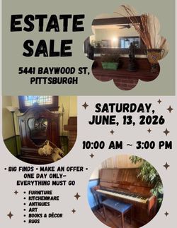 Estate Sale Saturday Antiques, Art, decor, furniture