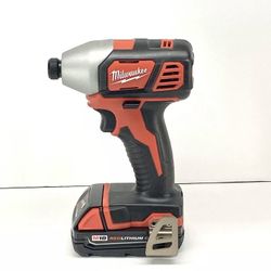 Milwaukee 1/4” Hex Impact Driver & Battery 