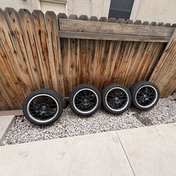 Great Condition Enkei Continental 225/45 R18 tires (set of 4)