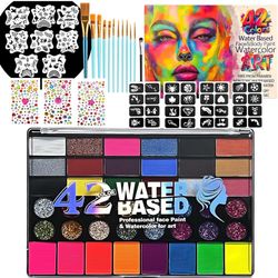 42 Color Face Paint Kit for Kids