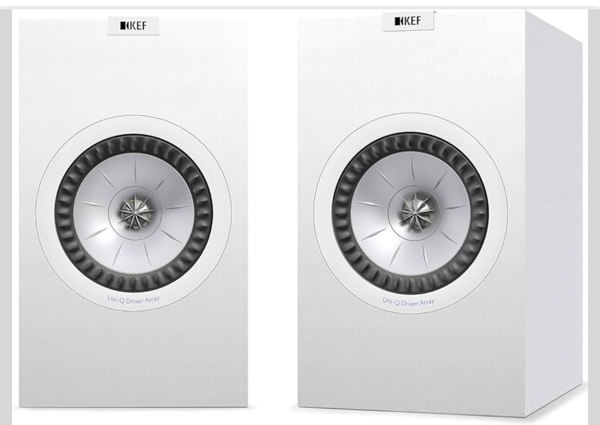 KEF Q350 Bookshelf Speakers (Pair, White)