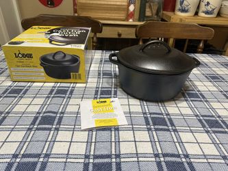 Lodge 5 Quart Cast Iron Dutch Oven New