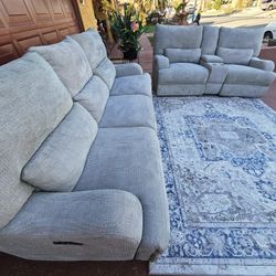 Beautiful High-quality Electric Push Button 4 RECLINER Adjustable Neck  With 4 USB Cable Charger And  4 Electric  🔌 Plug For Electric Device Gray 