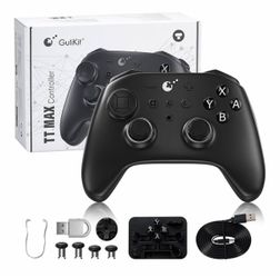 GuliKit TT MAX Wireless Controller (Black)-720° TMR Joystick, 950mAh