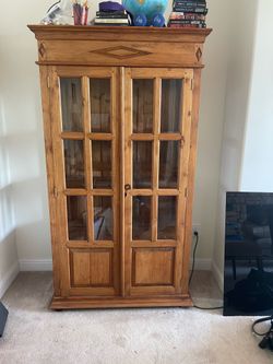 Wooden Glassdor Window Cabinet