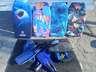 Fins and boogie boards