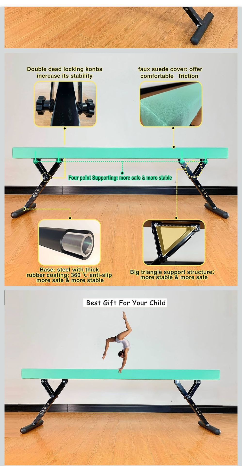 Adjustable Balance Beam 8 All Gymnastic Beam