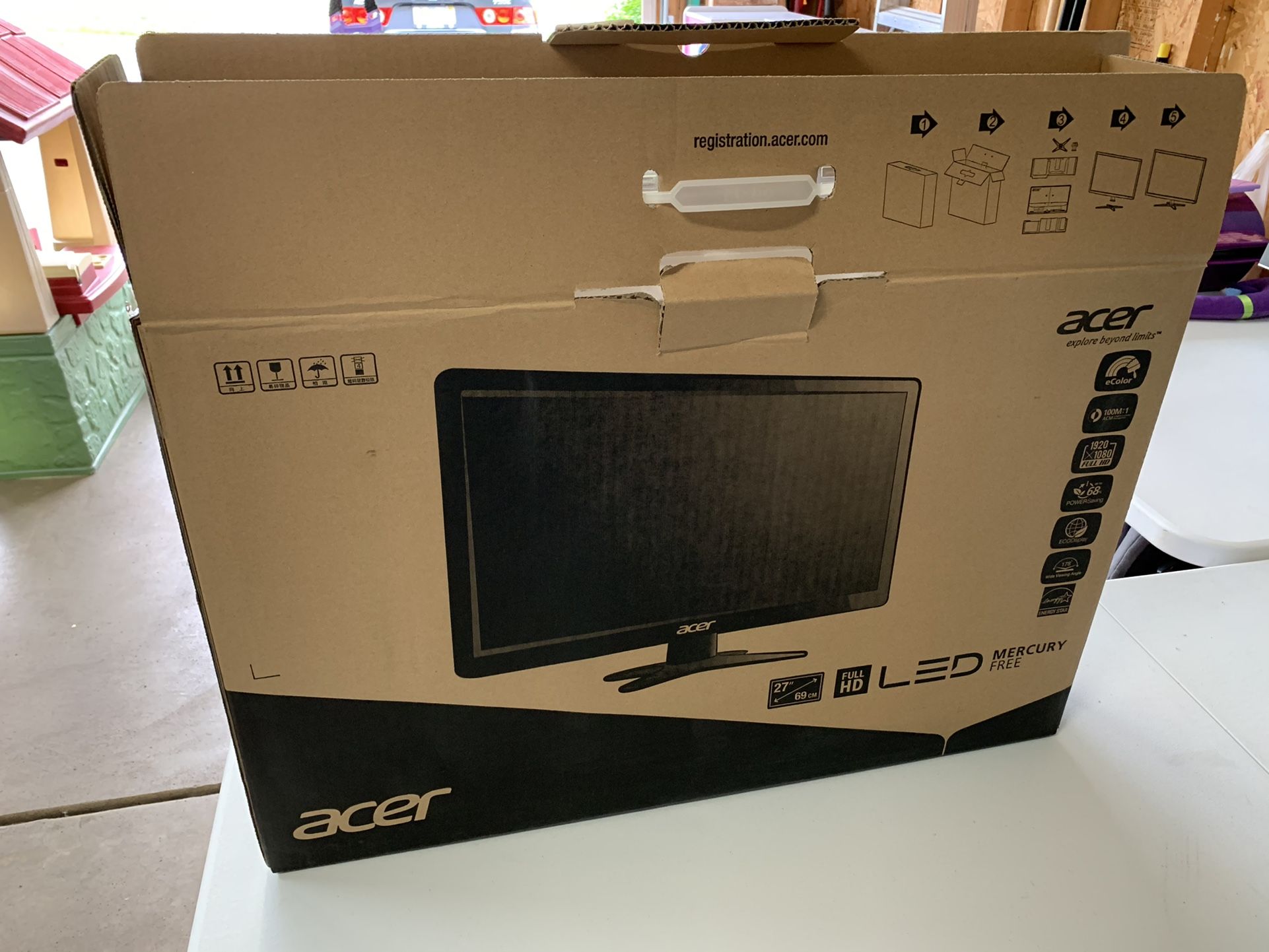 27” Acer G276HL LCD Monitor LED Backlight