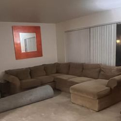 Brown Sectional Couch 