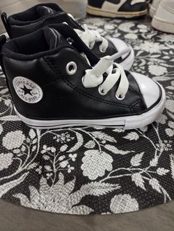Converse baby boy Faux leather tennis shoe