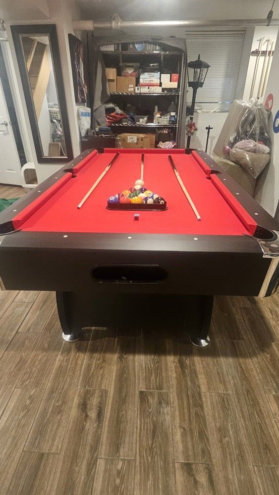 POOL TABLE USED LESS THAN 5 TIMES